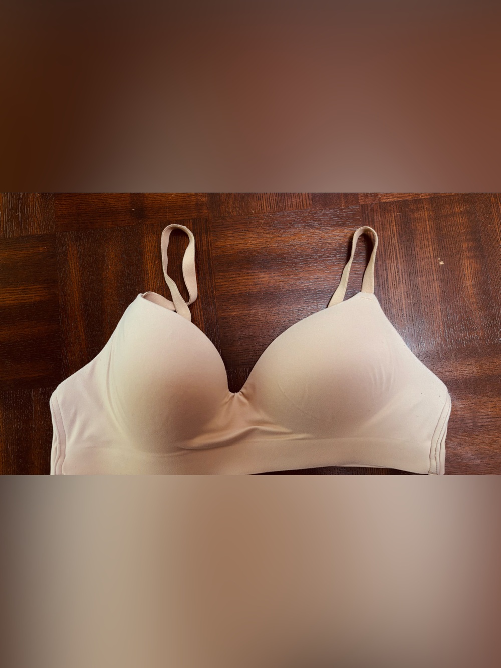 Soma Enbliss Beige Smooth T-Shirt Wireless Bra 36A